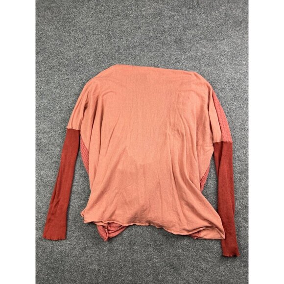 BKE Wrap Sweater Women's Small Peach Pink Long Sleeve Pullover Wrap Front - Picture 8 of 8